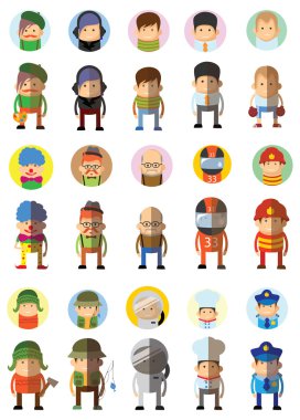 karakterleri farklı meslekler