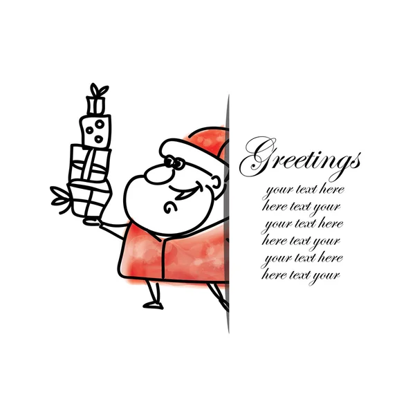 圣诞套的圣诞老人 — 图库矢量图片