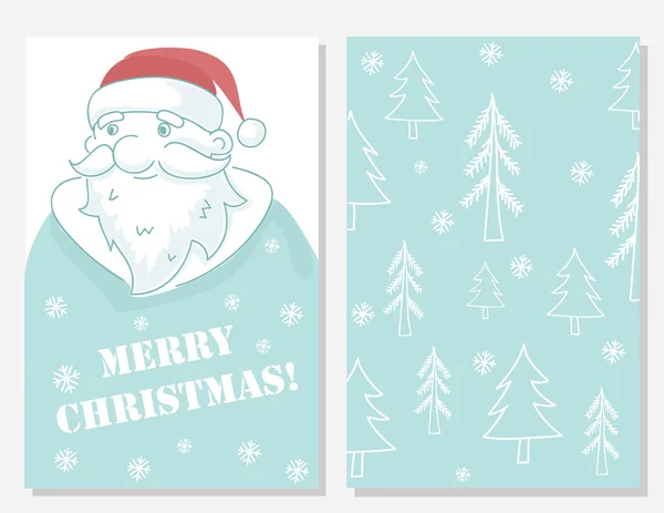 2 Christmas card templates — Stok Vektör