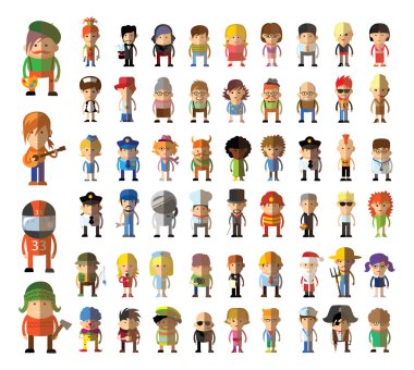 sevimli karakter avatar simgeleri