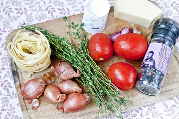 Vegetables for pasta — Stock Photo, Image