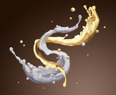 vanilya süt sıçramasına