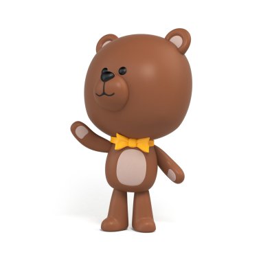 sevimli küçük çikolata ayıcık