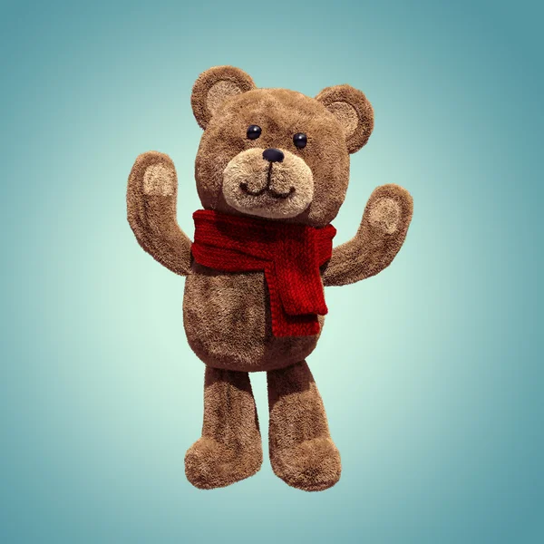 Niedliche Teddybär Spielzeug stehend — Stockfoto