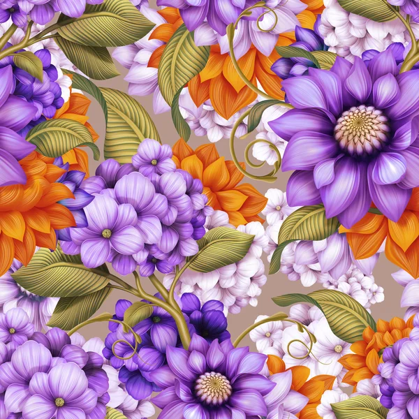 Floral seamless pattern — Stock Photo, Image