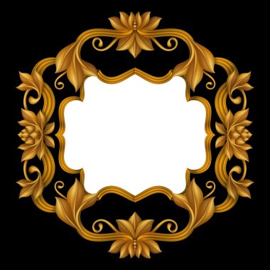Altın dekoratif çerçeve