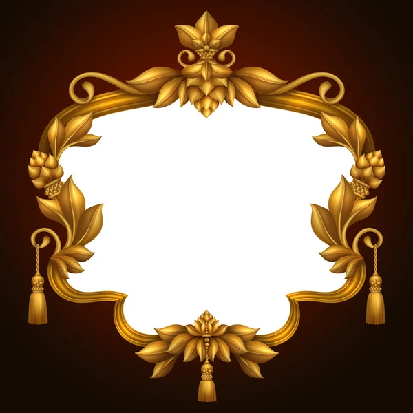 Gouden klassieke Decoratief frame — Stockfoto