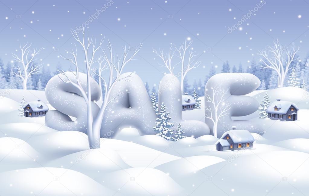 Winter sale banner