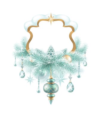 Altın Çerçeve Noel başlık sayfası