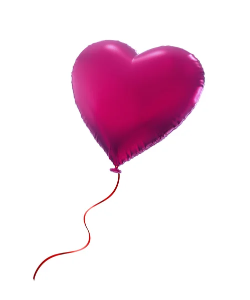 Färgglada 3d hjärta ballong — Stockfoto