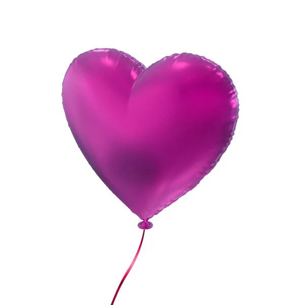 Colorful 3d heart balloon — Stock Photo, Image