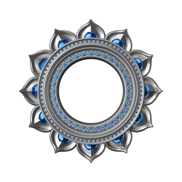 Elemento chakra astratto 3d isolato sul bianco, simbolo esoterico — Foto Stock