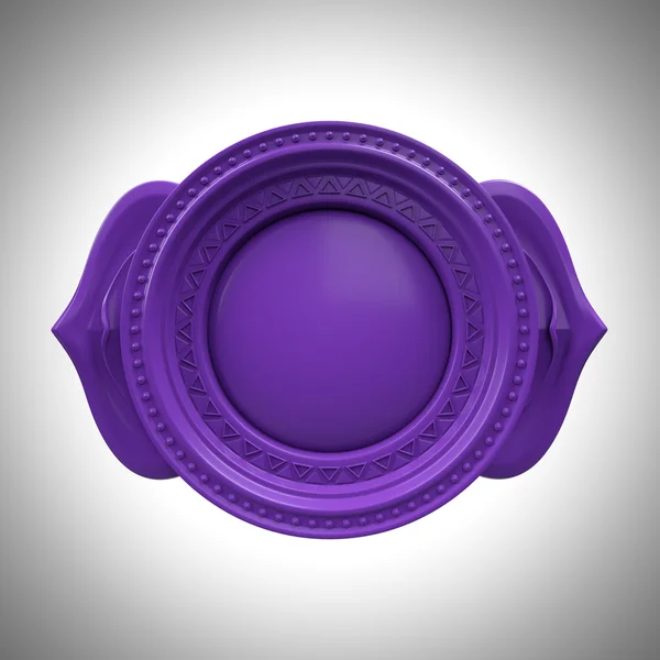 Indigo Ajna terceira base de chakra olho, símbolo abstrato 3d, elemento de design de cor isolado — Fotografia de Stock