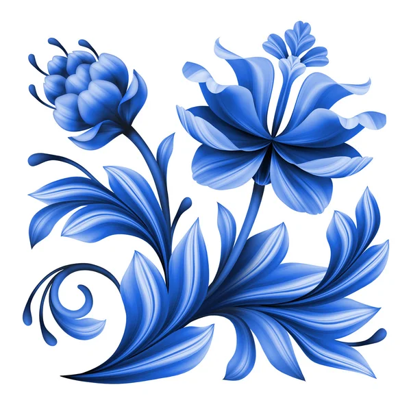 Ilustração flores abstratas — Fotografia de Stock