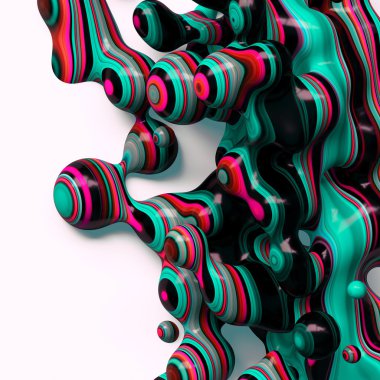 3d abstract wavy background clipart