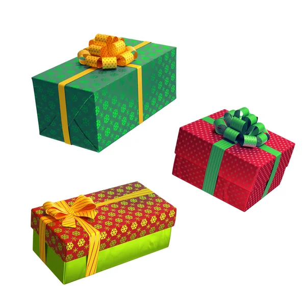 Cajas de regalo de Navidad —  Fotos de Stock