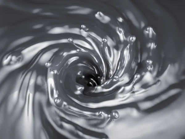 Czarny płyn whirpool — Zdjęcie stockowe