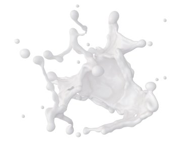 3d soyut dinamik süt sıçramasına