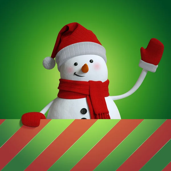 Festive snowman background — Stock Photo, Image