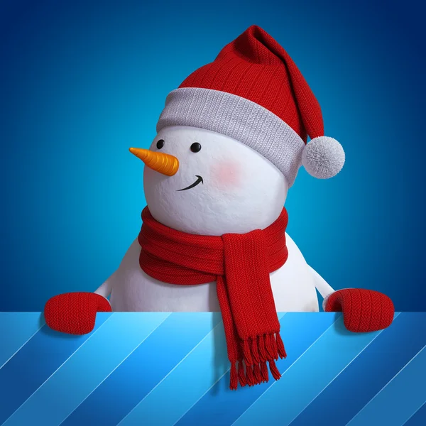 Festive snowman background — Stock Photo, Image