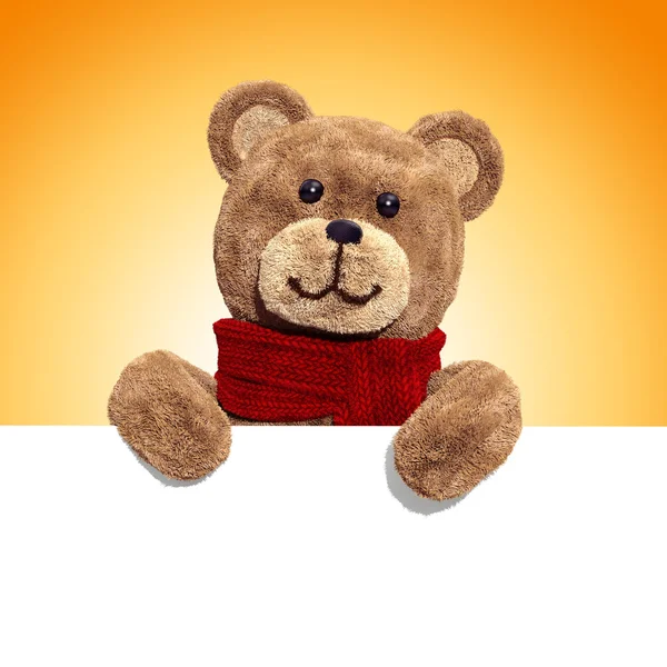 Fluffy plush teddy bear toy — Stock Photo, Image