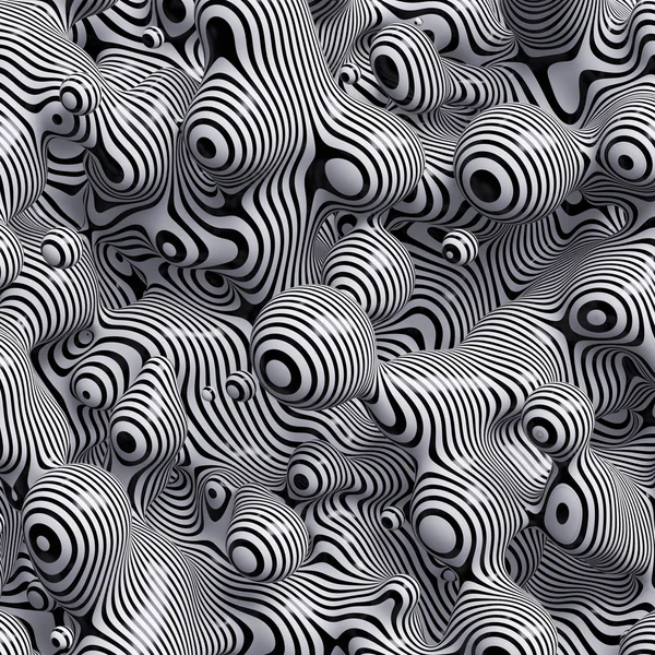 3D soyut dalgalı kabarcıklar arka plan