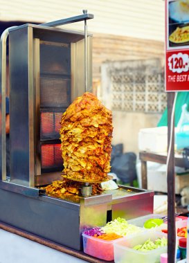 Kavurma et ve sebze semt pazarı ile