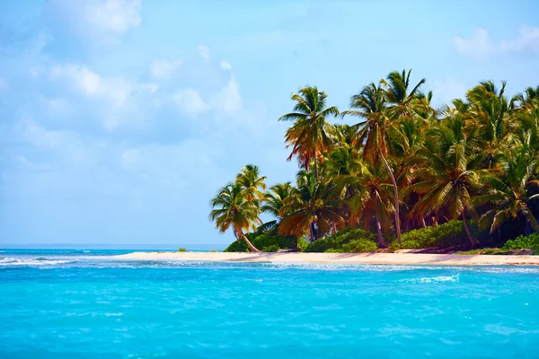 Beautiful tropical coast of caribbean, Saona Island, Dominican Republic — Stock Photo, Image