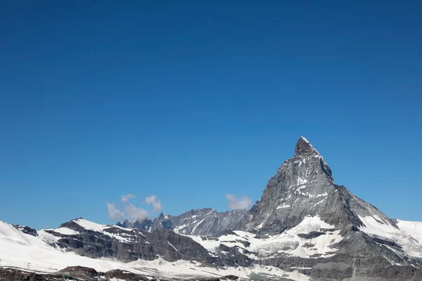 View Beautiful Matterhorn Mountain Gornergrat Switzerland — Stock Photo, Image
