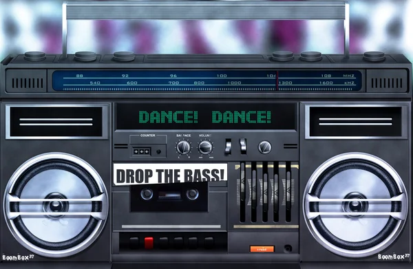 Boombox, dobd el a basszus — Stock Fotó