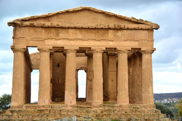 Templo Concórdia 400 Anos Idade Dos Templos Gregos Antigos Mais — Fotografia de Stock