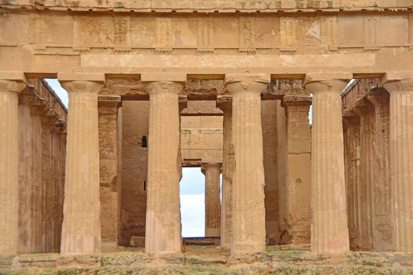 Templo Concórdia 400 Anos Idade Dos Templos Gregos Antigos Mais — Fotografia de Stock