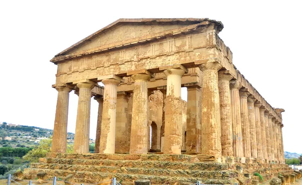 Templo Concórdia 400 Anos Idade Dos Templos Gregos Antigos Mais — Fotografia de Stock