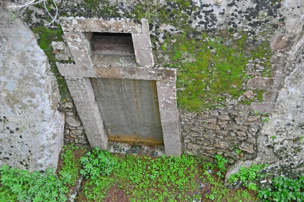 Tombeau Archimède Faussement Identifié Dans Nécropole Grotticelli Syracuse Sicile — Photo