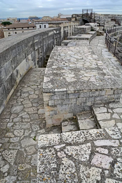 Nivel Superior Asientos Antiguo Anfiteatro Romano Nimes Sur Francia Uno — Foto de Stock