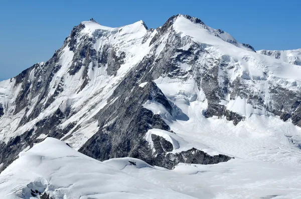 Monte rosa, der höchste Berg der Schweiz — Stockfoto