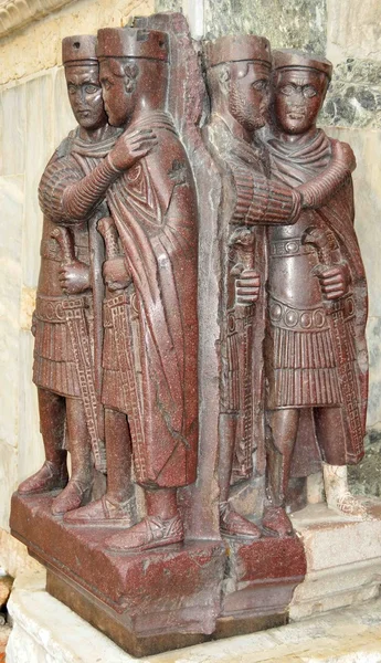 The four tetrarchs representing the 4 emperors of the roman empire — Stock Photo, Image