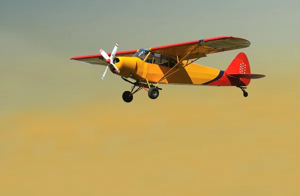 Leichtes 2-sitziges Flugzeug i — Stockfoto