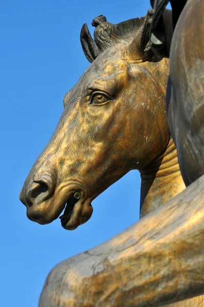 Bronzeskulptur eines Pferdes — Stockfoto