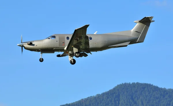 Pilatus Pc-12 Ng nästa generation av pilatus 12 sitsig passagerarflygplan — Stockfoto