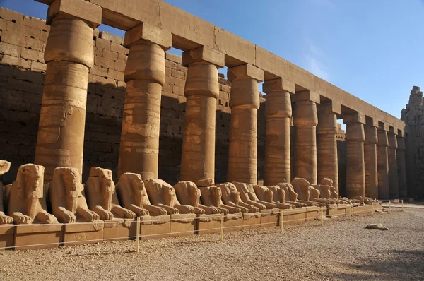 Egyptian temple of Amun at Karnak — Stock Photo, Image
