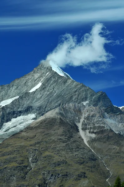 Sul alpes suíços acima de Zermatt — Fotografia de Stock