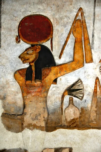 Göttin sekhmet (die Mächtige) — Stockfoto