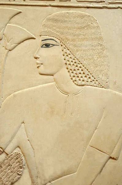 Egyptian relief portrait — Stok fotoğraf