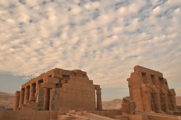 Templet i Ramses Ii i Thebe nära Luxor — Stockfoto