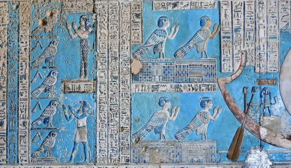 Hathor op Dendera, in Egypte — Stockfoto