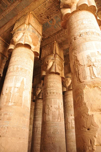 Hathor a Dendera, in Egitto — Foto Stock
