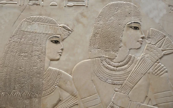 Couple in the Tomb of Ramose — Stock Image Couple in the Tomb of Ramose Stock Image