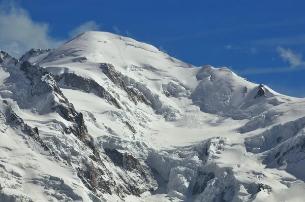 Mont blanc ve francouzských Alpách — Stock fotografie