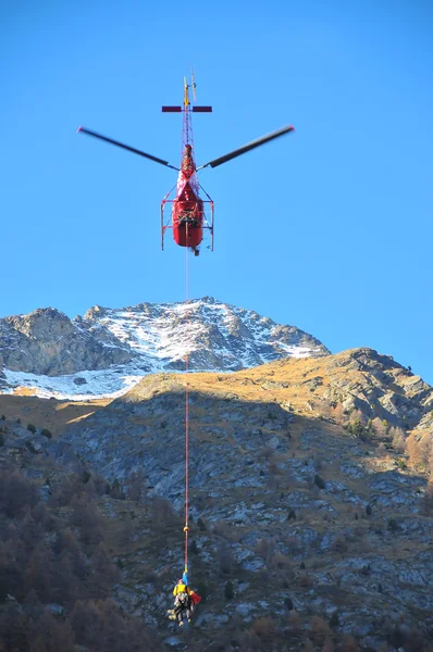 Helicopter search and rescue — Stock Photo, Image